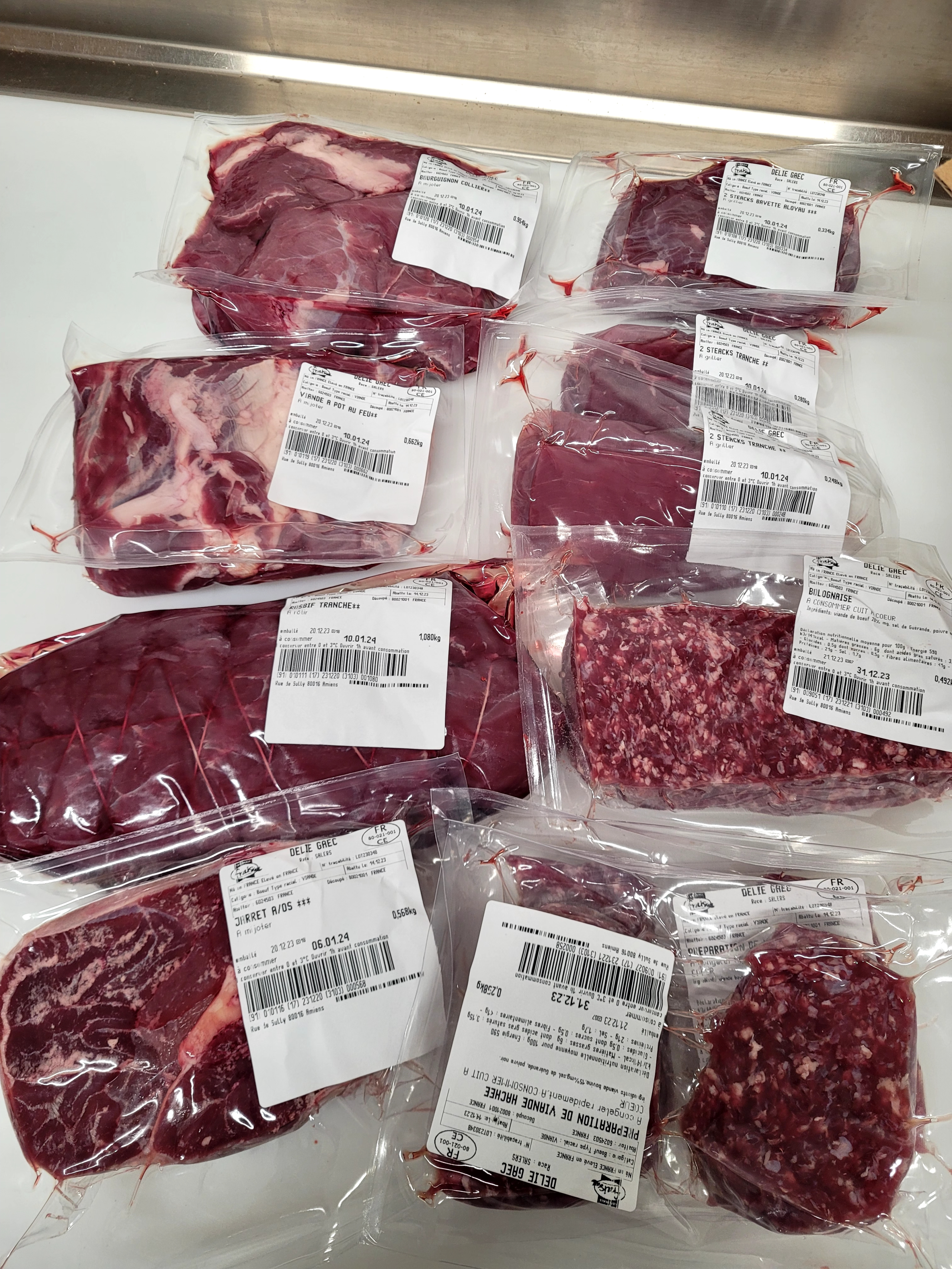 Caissette 10kg <br>18€/kg <br> <br> Acompte de: